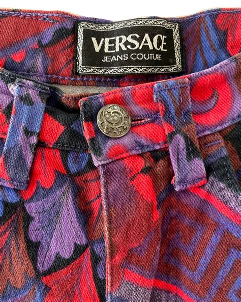 vintage versace trousers|versace denim pants.